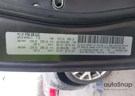 2018 Dodge Journey Gt z USA, uszkodzony, nr VIN 3C4PDCEGXJT473631